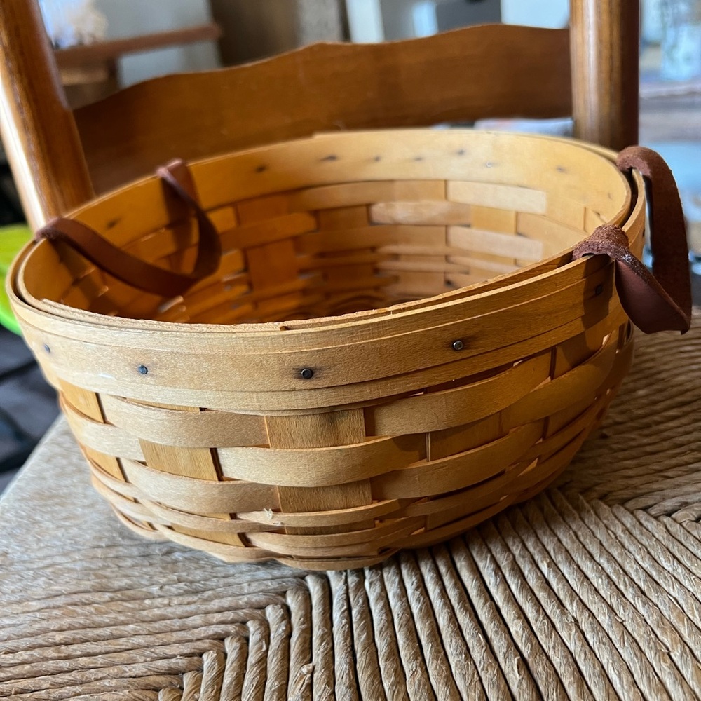 Longaberger 10 inch darning basket.